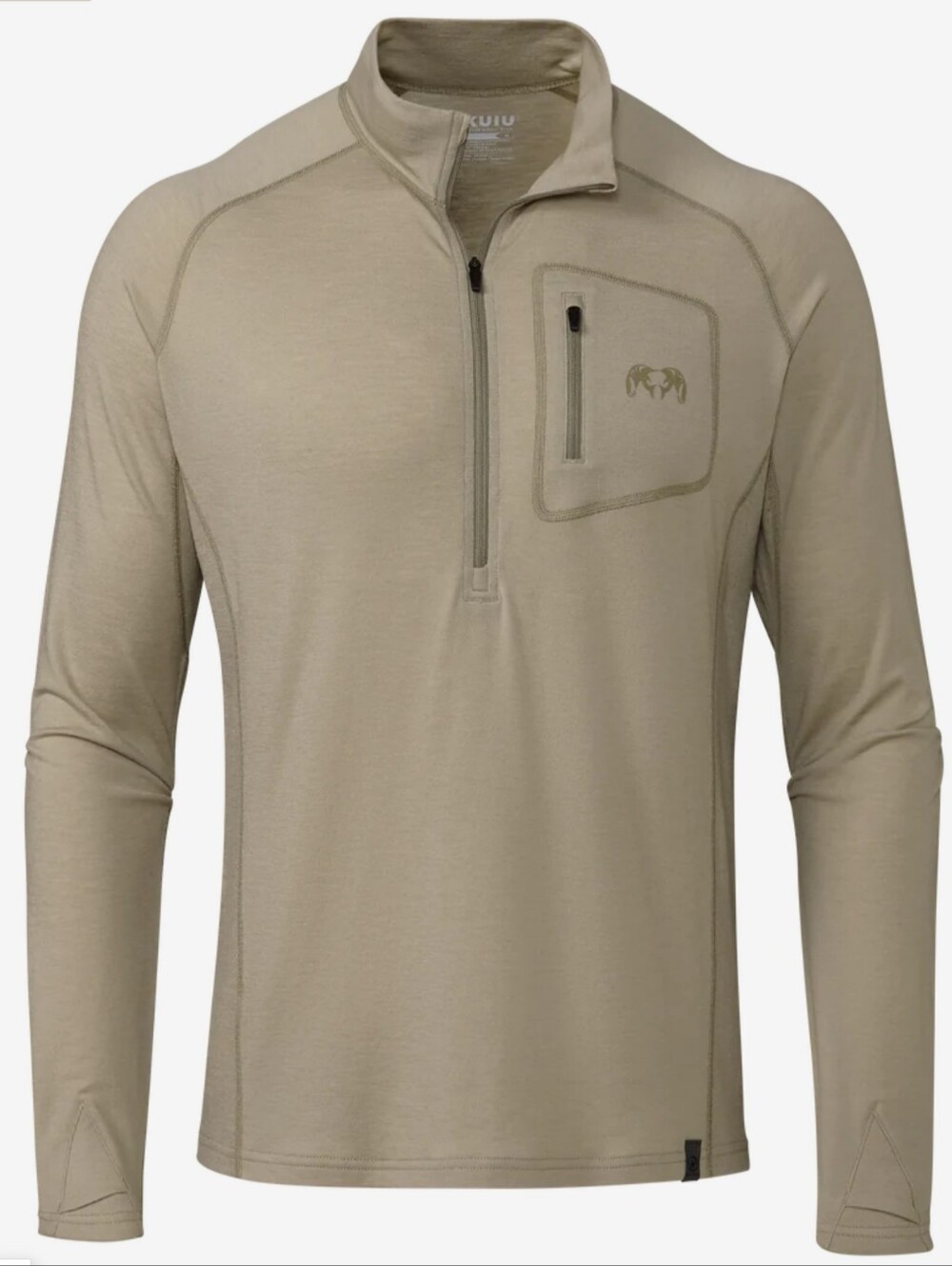 KUIU ULTRA Merino 145 Zip-T Hunting Shirt Bone